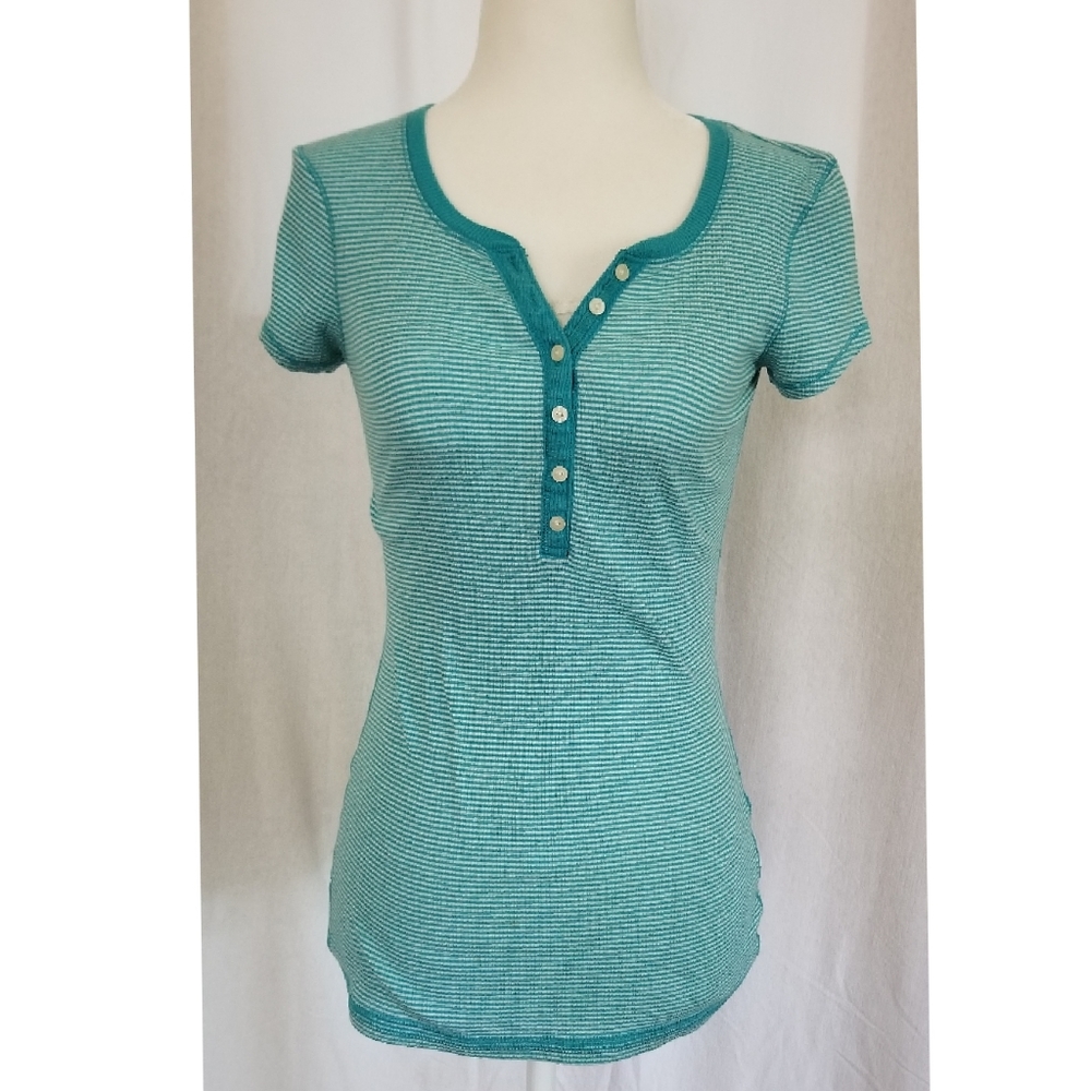 Cotton- Polyester sm-med size turquoise top